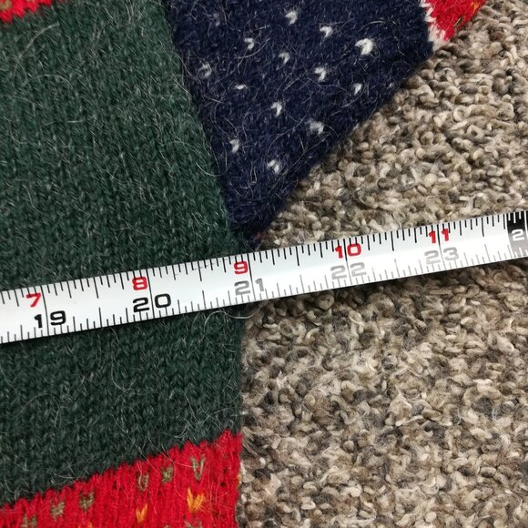 Vintage Woolrich Sweater Wool Mohair Fair Isle Christmas Cardigan Womens Small - Picture 8 of 11
